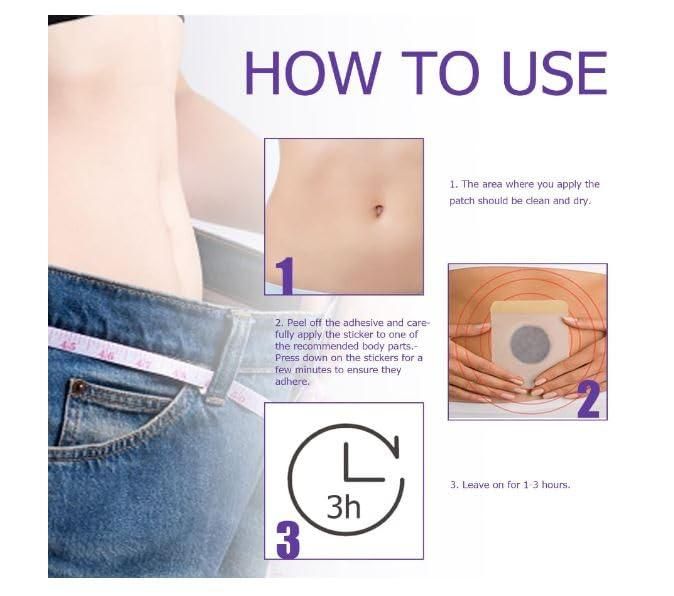 Slimming Body Patches for Effortless Weight Management Belly Button Stickers (30 Patches)